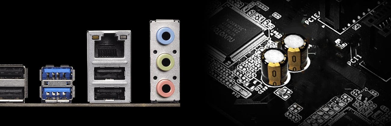 ASRock H110 PRO BTC+ Audio ELNA