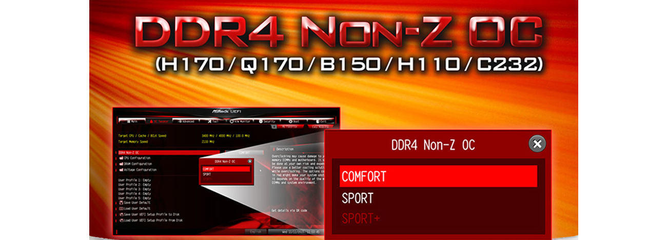 DDR4 Noz-Z OC ASRock H170M-ITX