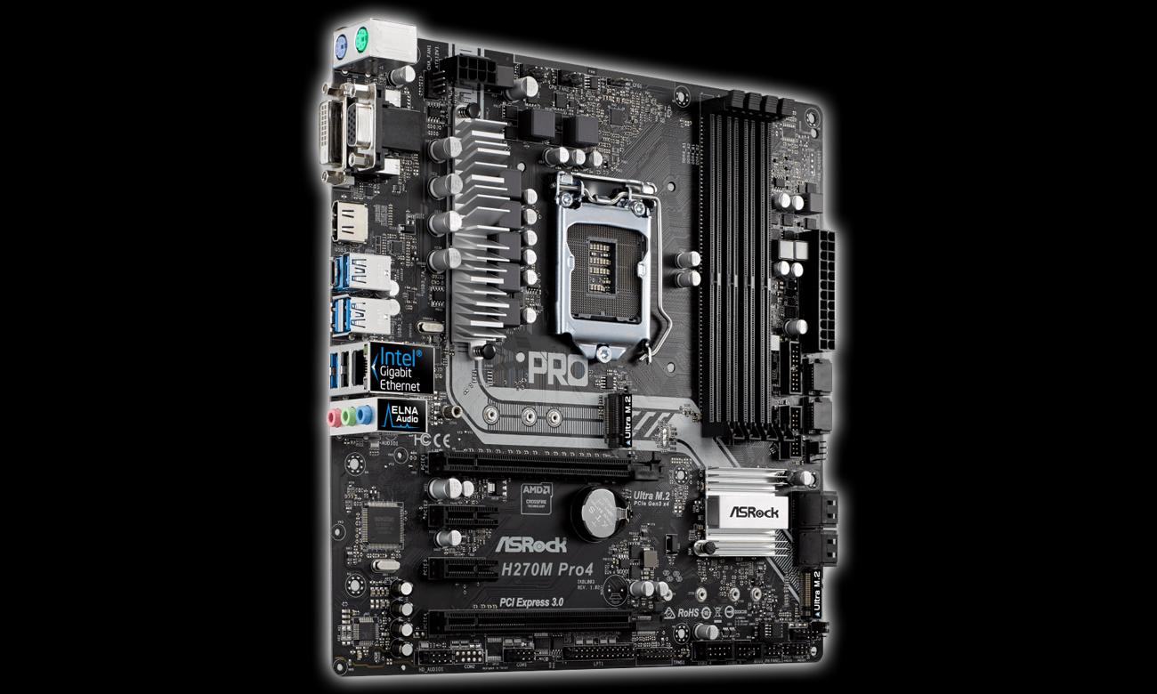 ASRock H270M PRO4 Audio ELNA