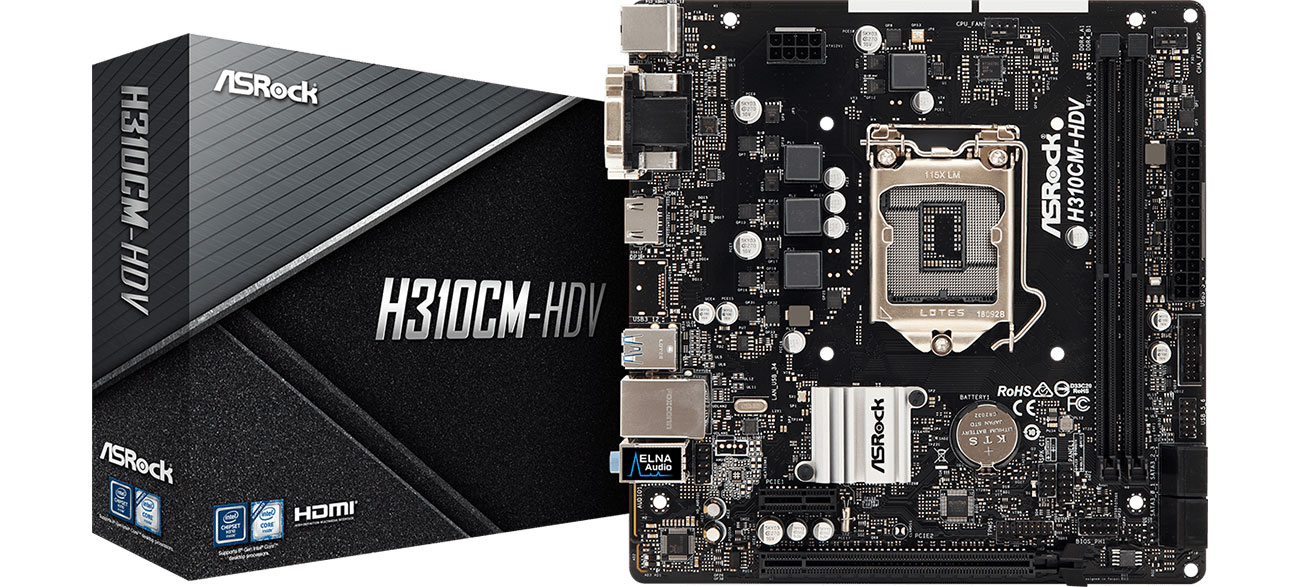 ASRock H310CM-HDV płyta główna box