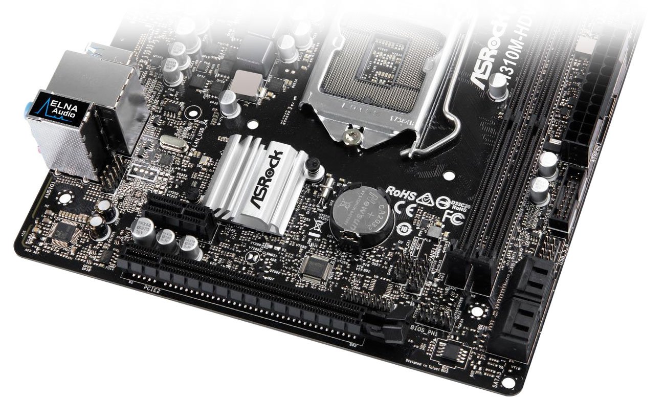 ASRock H310M-HDV Złącza SATA, USB