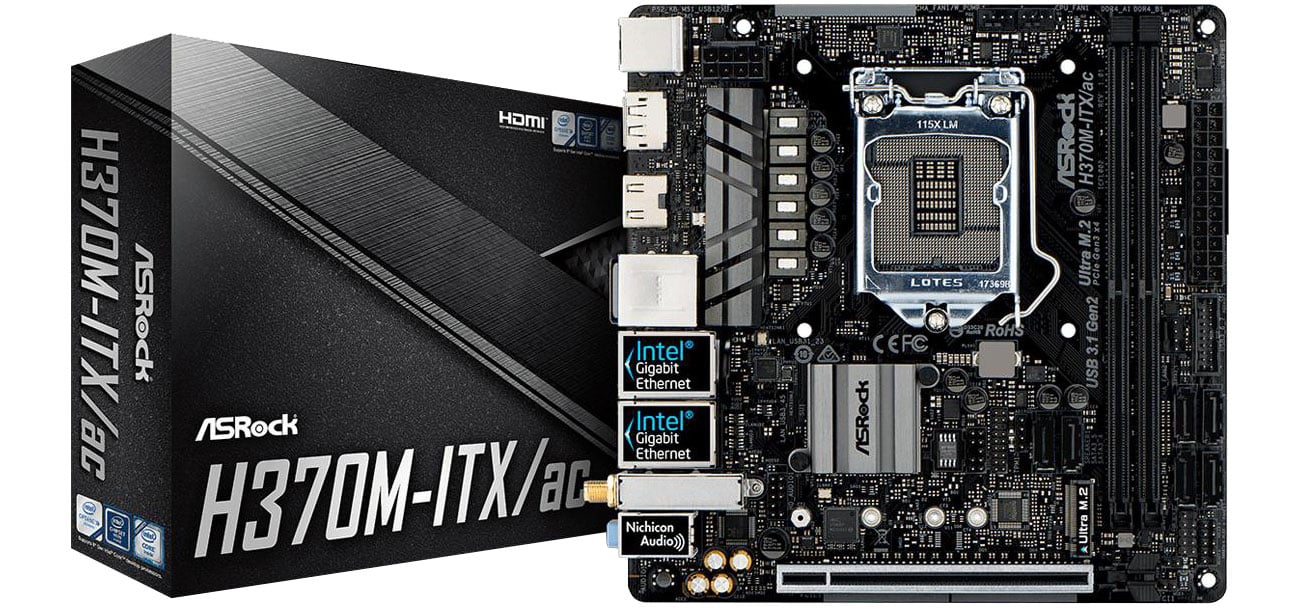 Płyta główna Socket 1151 ASRock H370M-ITX/AC