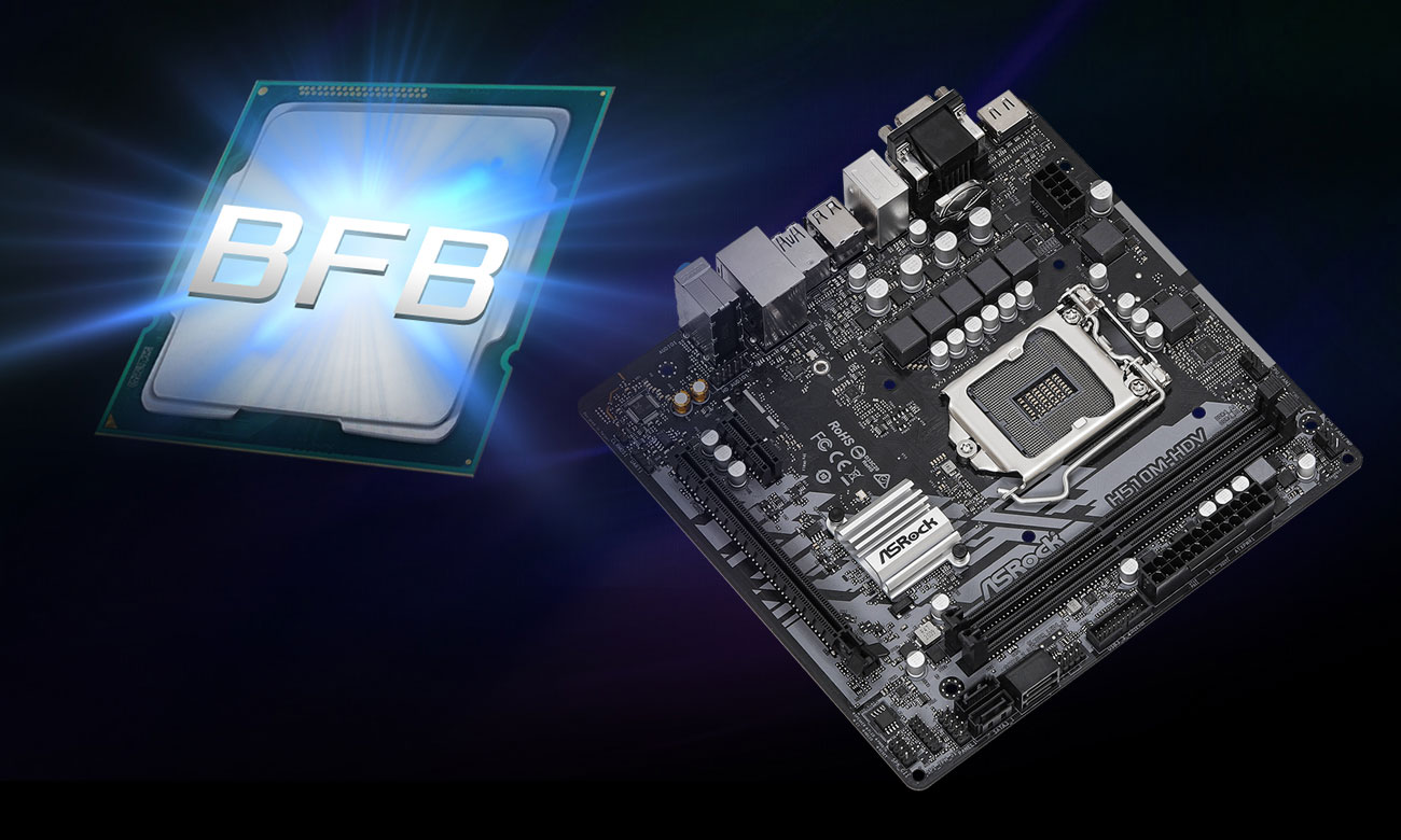 ASRock H510M-HDV - BASE Frequency Boost