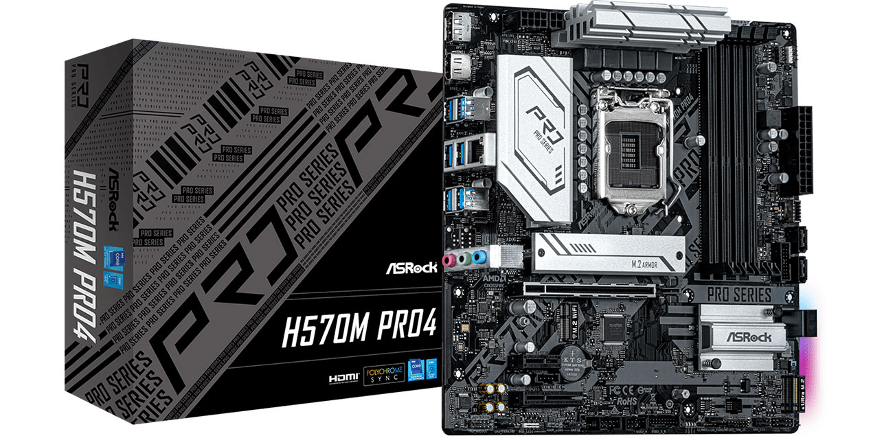 Płyta główna Socket 1200 ASRock H570M Pro4
