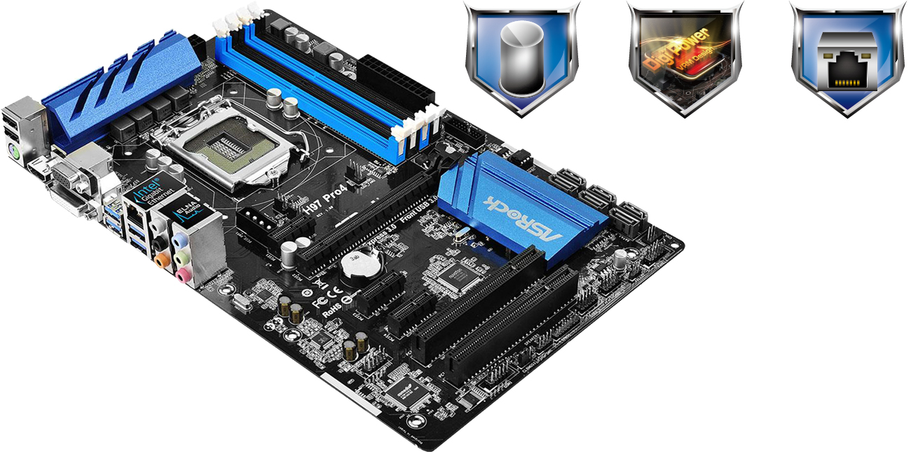 ASRock H97 PRO 4 DigiPower Intel LAN
