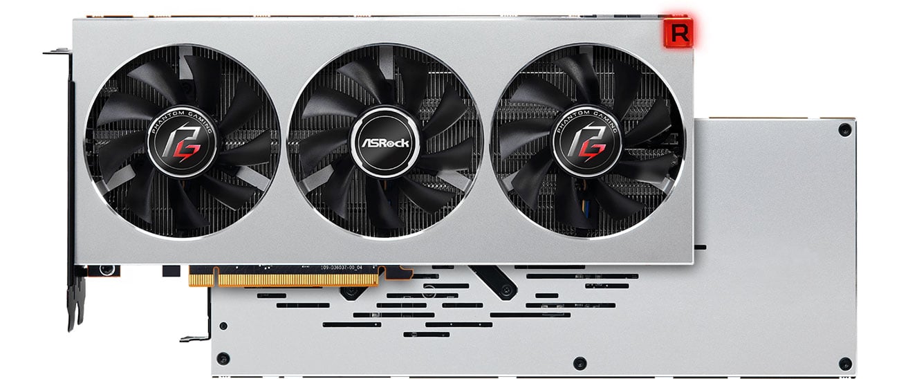 ASRock Phantom Gaming X Radeon VII - Przód, tył, chłodzenie