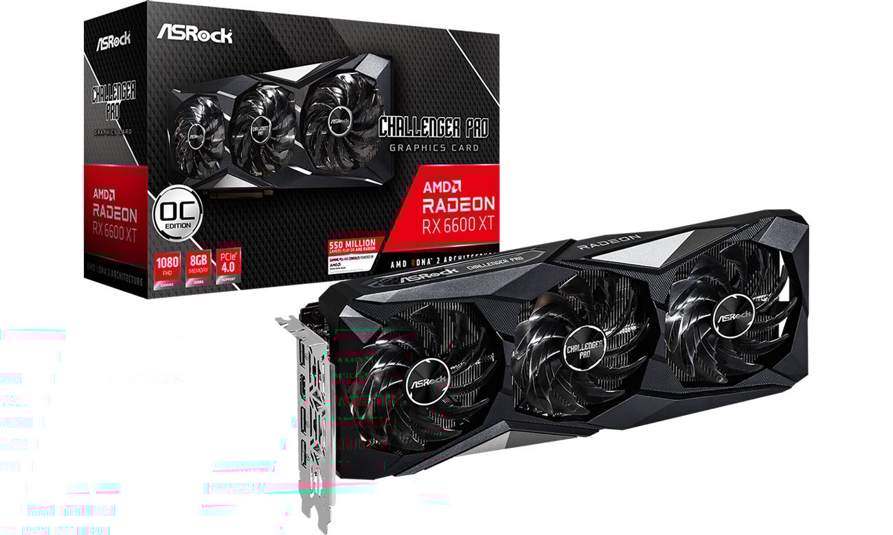 ASRock Radeon RX 6600 XT Challenger Pro OC 8GB GDDR6