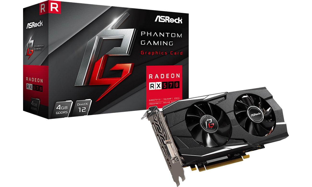 Karta graficzna AMD ASRock Radeon RX 570 Phantom Gaming D 4GB GDDR5