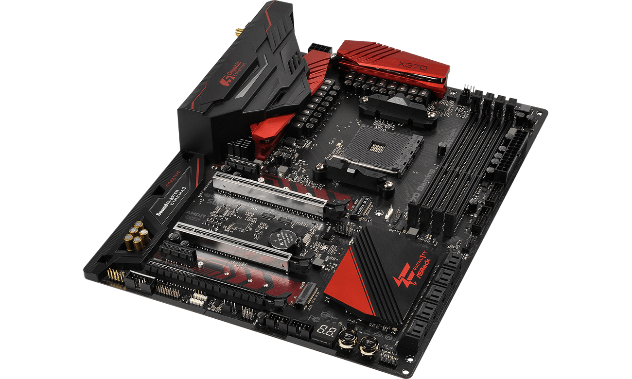 Płyta główna ASRock Fatal1ty X370 Professional Gaming Przód bok