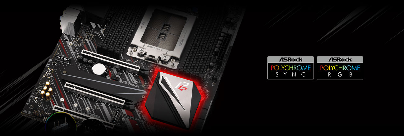 ASRock X399 Phantom Gaming 6 Podświetlenie RGB