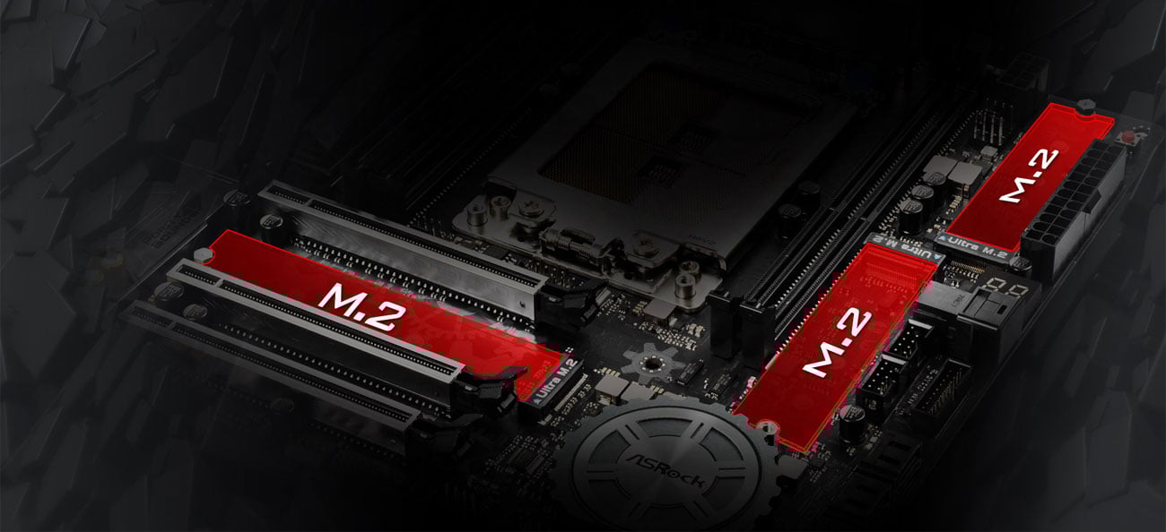 ASRock X399M TAICHI Ultra M.2 PCIe Steel Slot