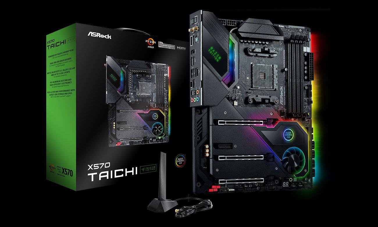Płyta główna Socket AM4 ASRock X570 Taichi Razer Edition