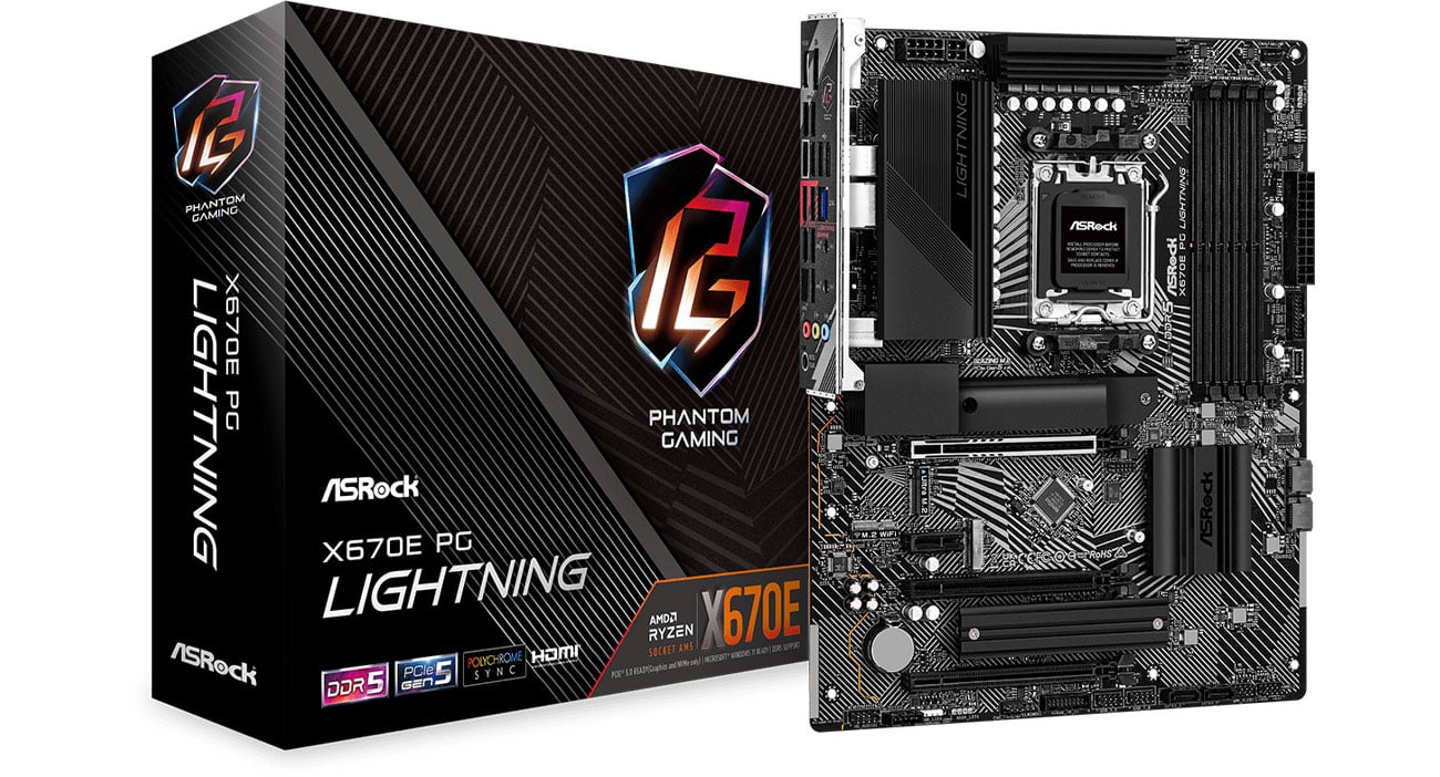 ASRock X670E PG LIGHTNING Pyta gwna box