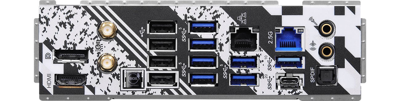 ASRock X670E Steel Legend Porty