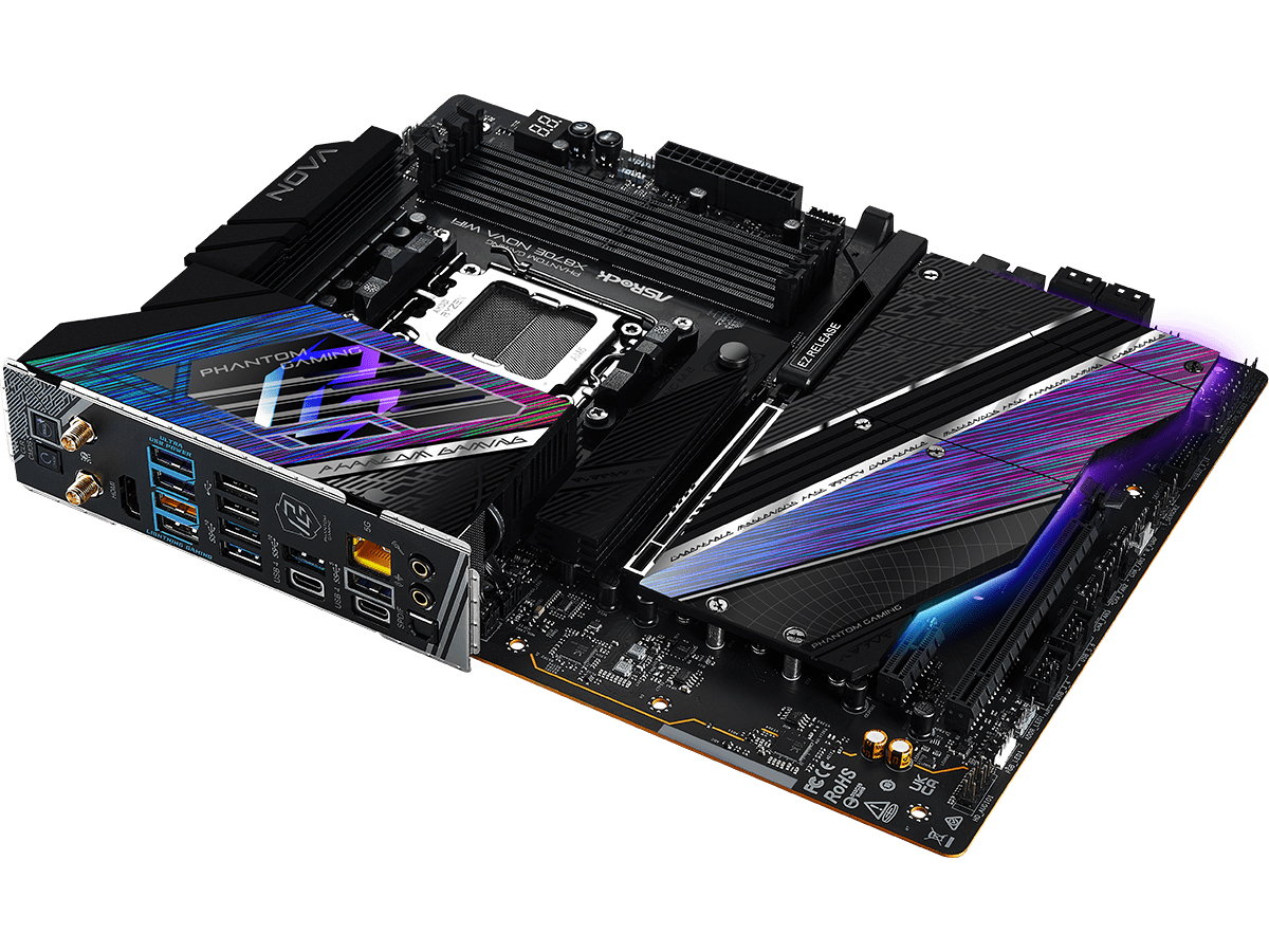 ASRock X870E Nova WiFi - Efektywne chłodzenie i podświetlenie RGB