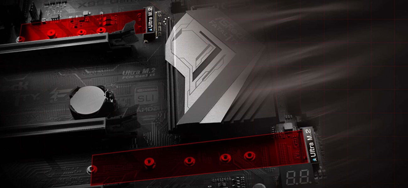 ASRock FATAL1TY X99 PROF. GAMING I7 dwupasmowe wifi dwie anteny