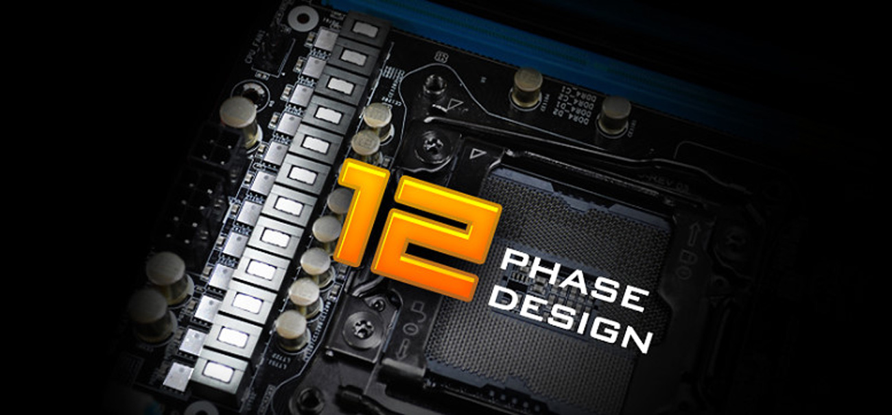 ASRock X99 EXTREME 6 12 fazowa sekcja zasilania