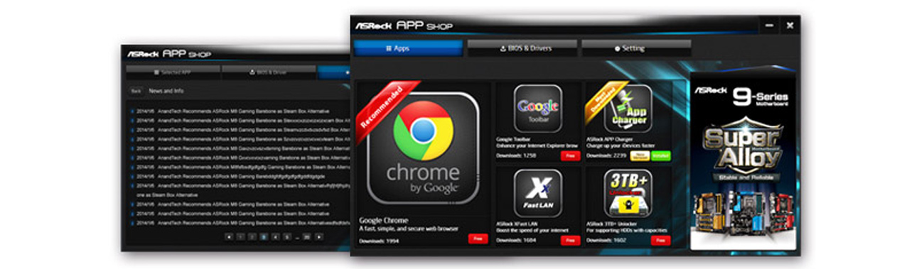 ASRock X99 EXTREME 6 app shop