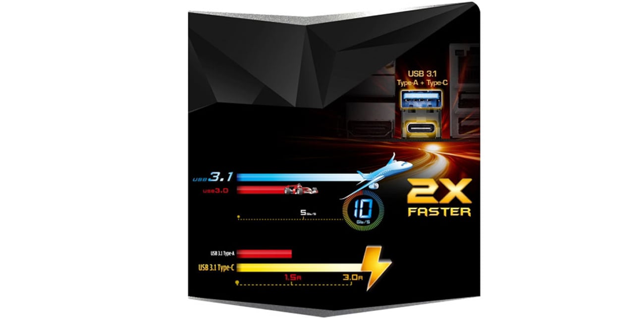Płyta główna ASRock FATAL1TY Z170 GAMING K4 - port USB typu C
