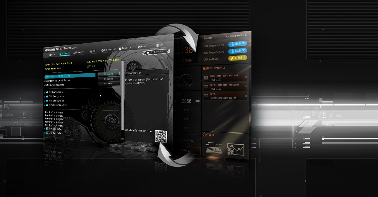 ASRock Z270 TAICHI BIOS UEFI oraz Tryb EZ