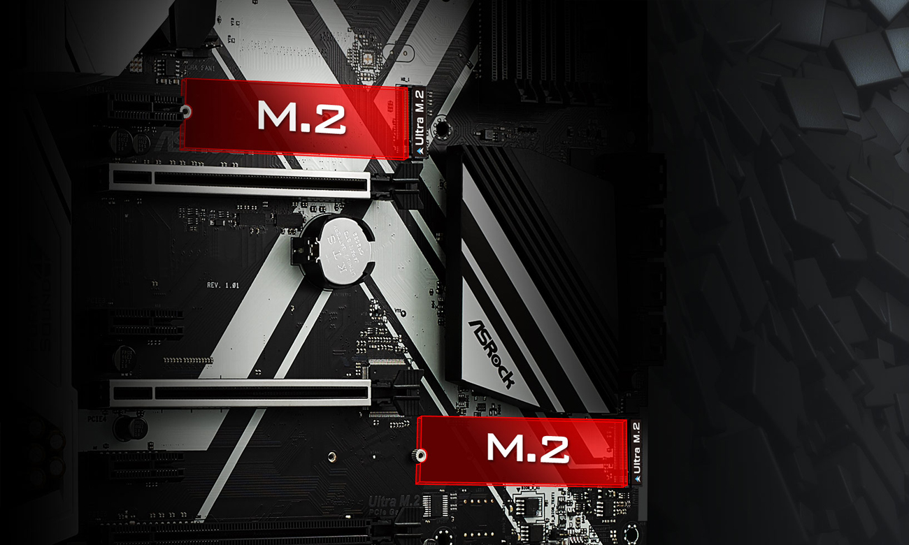 ASRock Z270M EXTREME4 sloty M.2 dla SSD