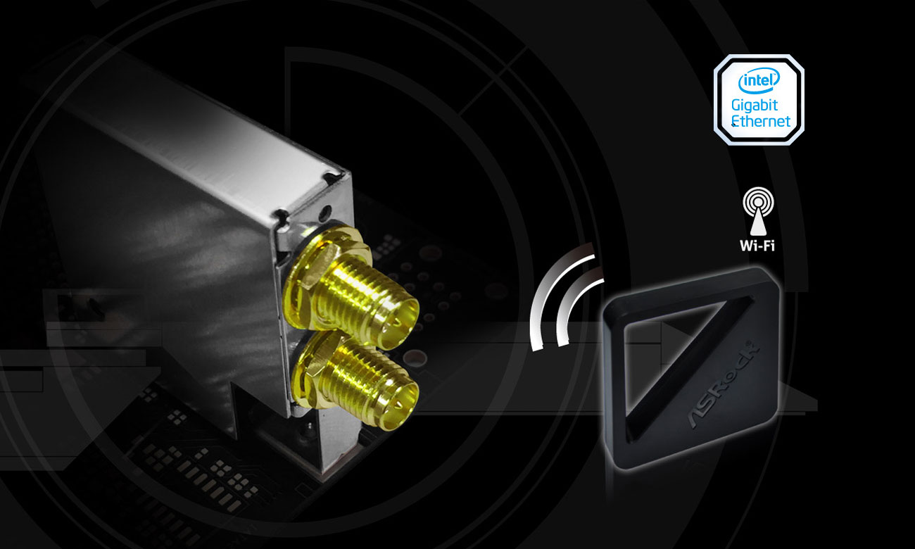 ASRock Fatal1ty Z370 Gaming-ITX AC Wi-Fi 802.11ac Intel Gigabit Ethernet