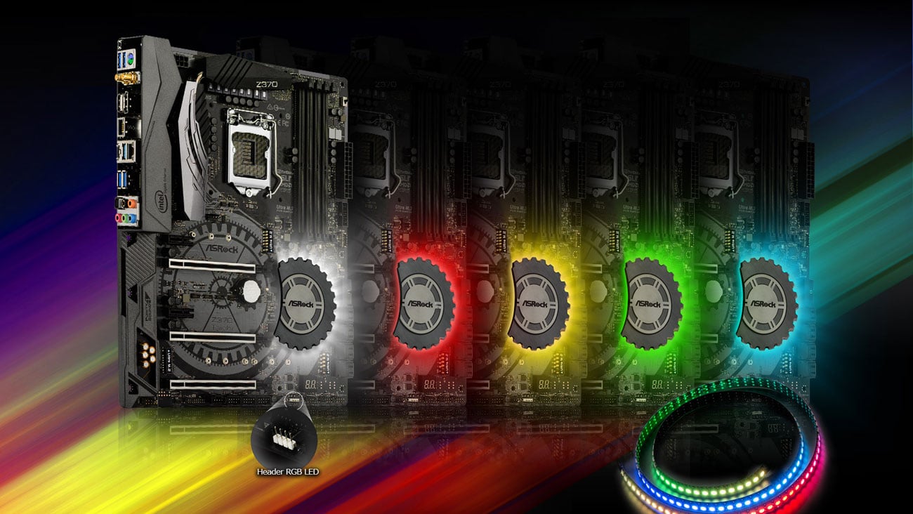 Płyta główna ASRock Z370 Taichi Podświetlenie RGB LED