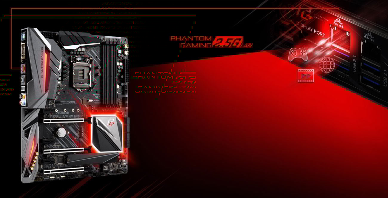 ASRock Z390 PHANTOM GAMING 6 Intel LAN