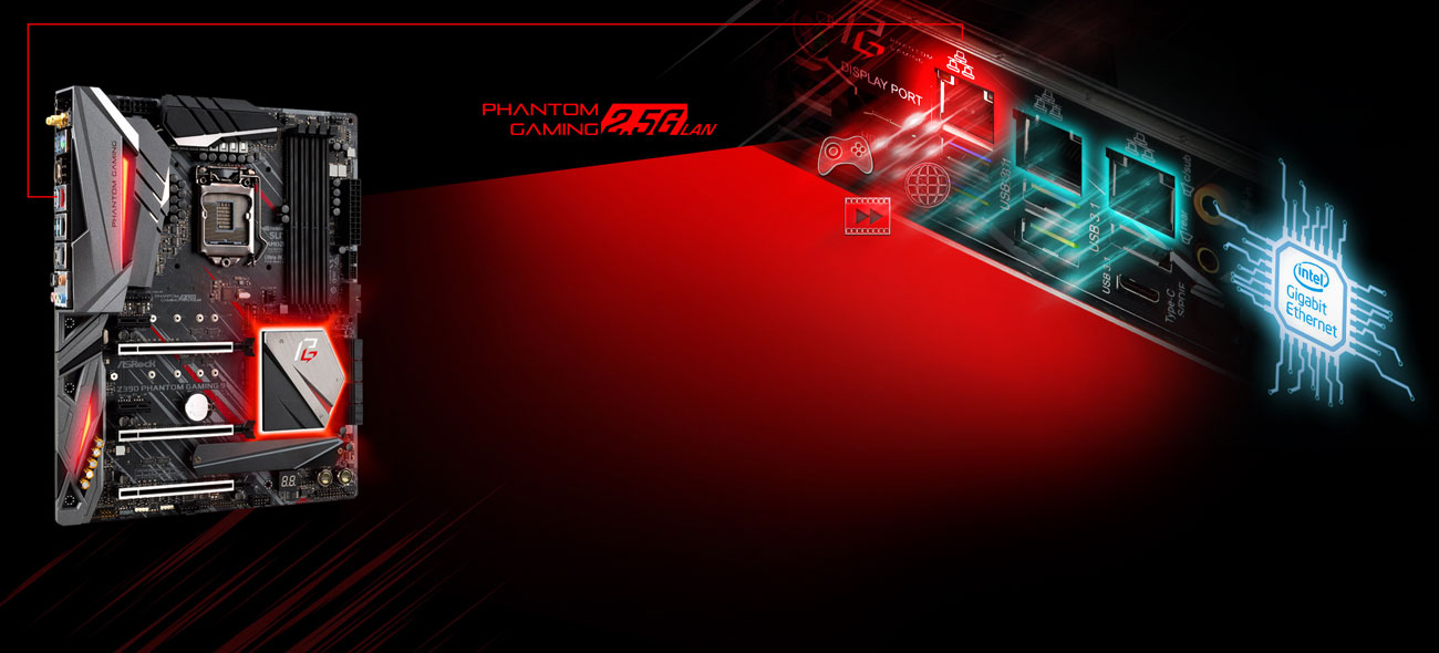 ASRock Z390 PHANTOM GAMING 9 Sieć Phanotm Gaming LAN