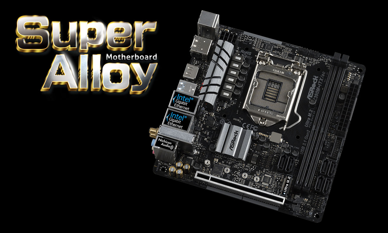 ASRock Z390M-ITX/AC Podzespoły