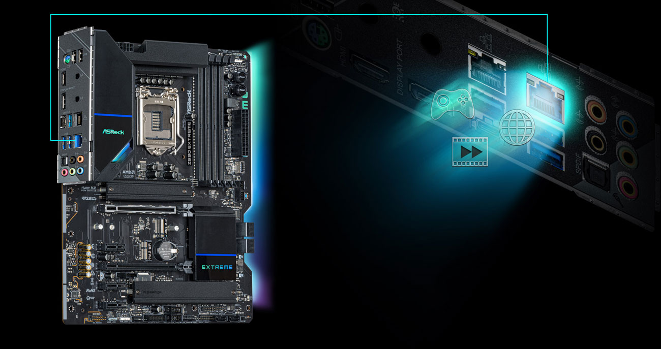 ASRock Z590 Extreme - Łączność LAN