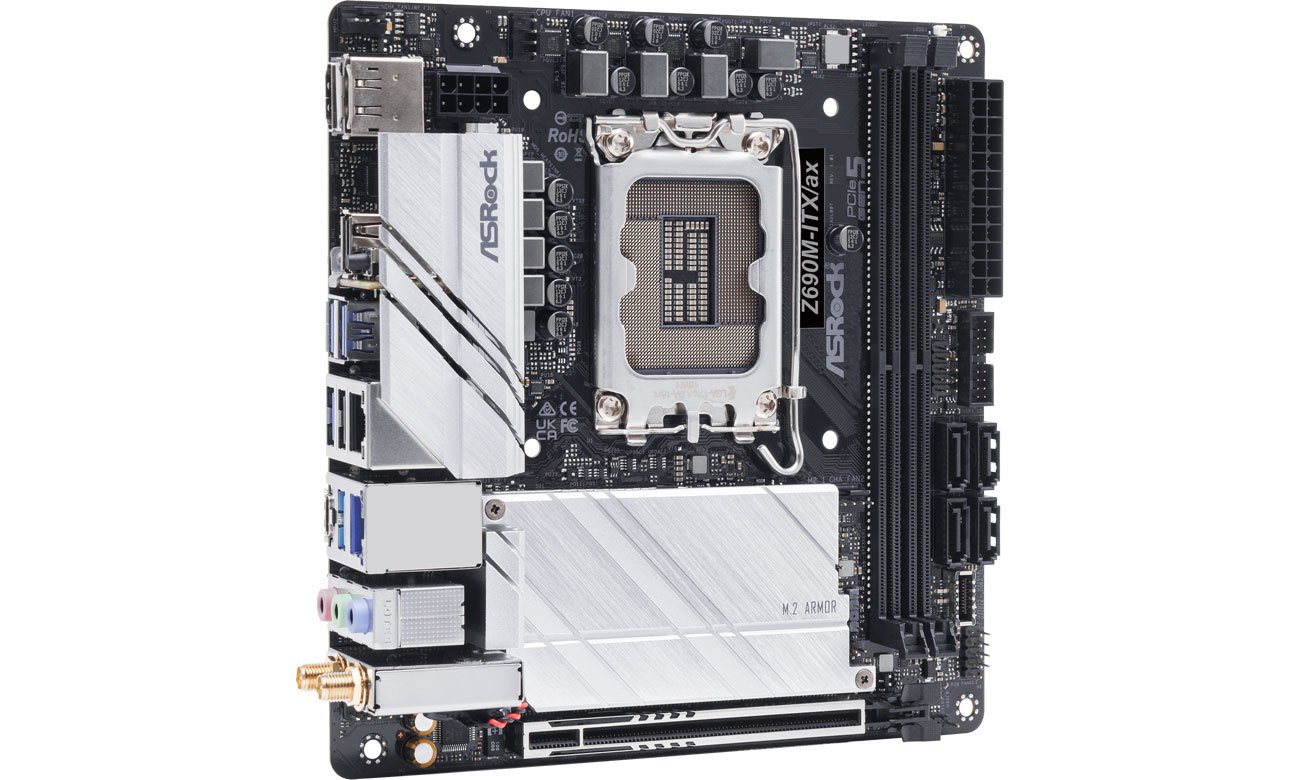 Core i7 12700k、AsRock Z690M-ITX/ax ASRock Z690M-ITX/ax DDR4 - Płyty główne Socket 1700 - Sklep