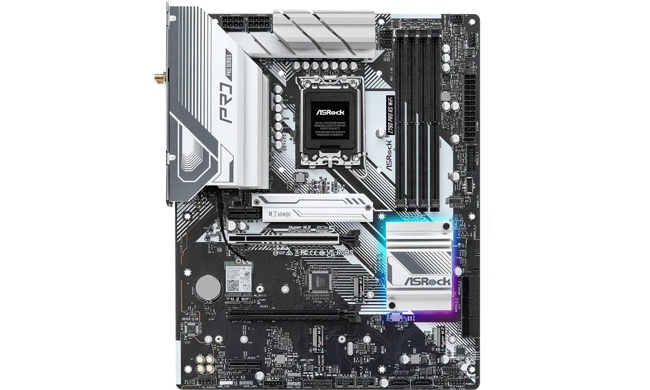 ASRock Z790 Pro RS WiFi Chłodzenie