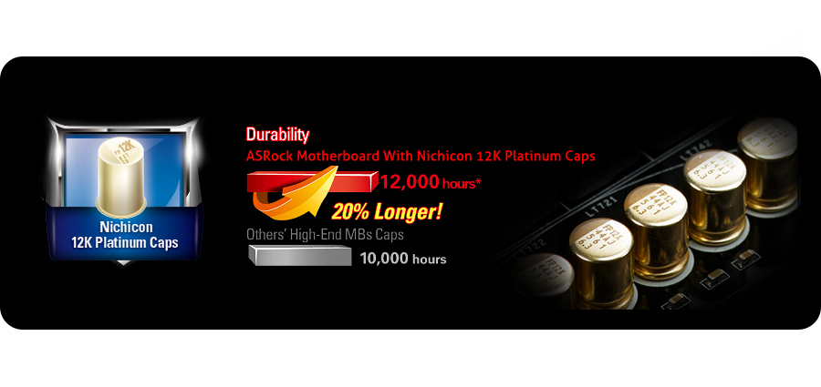 ASRock FATAL1TY Z97 KILLER/3.1 kondensatory