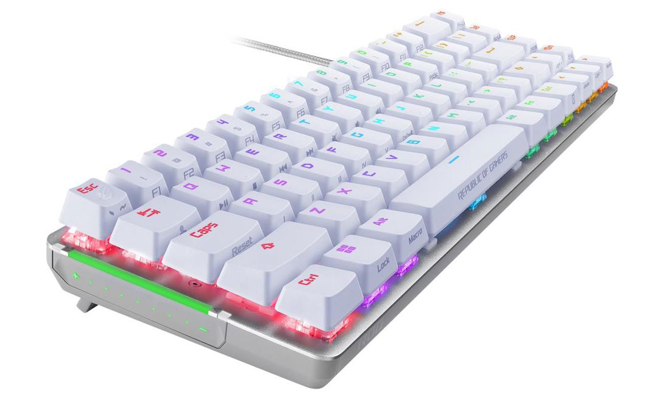 ASUS ROG Falchion Ace widok z boku, panel dotykowy