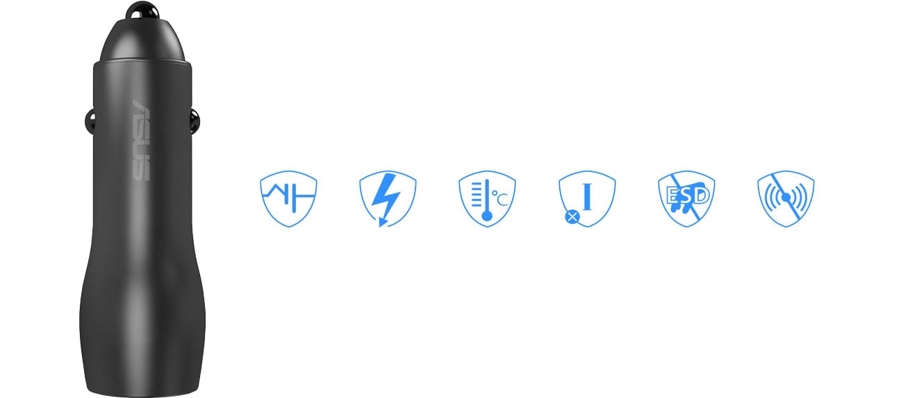 Ładowarka ASUS Zabezpieczenia