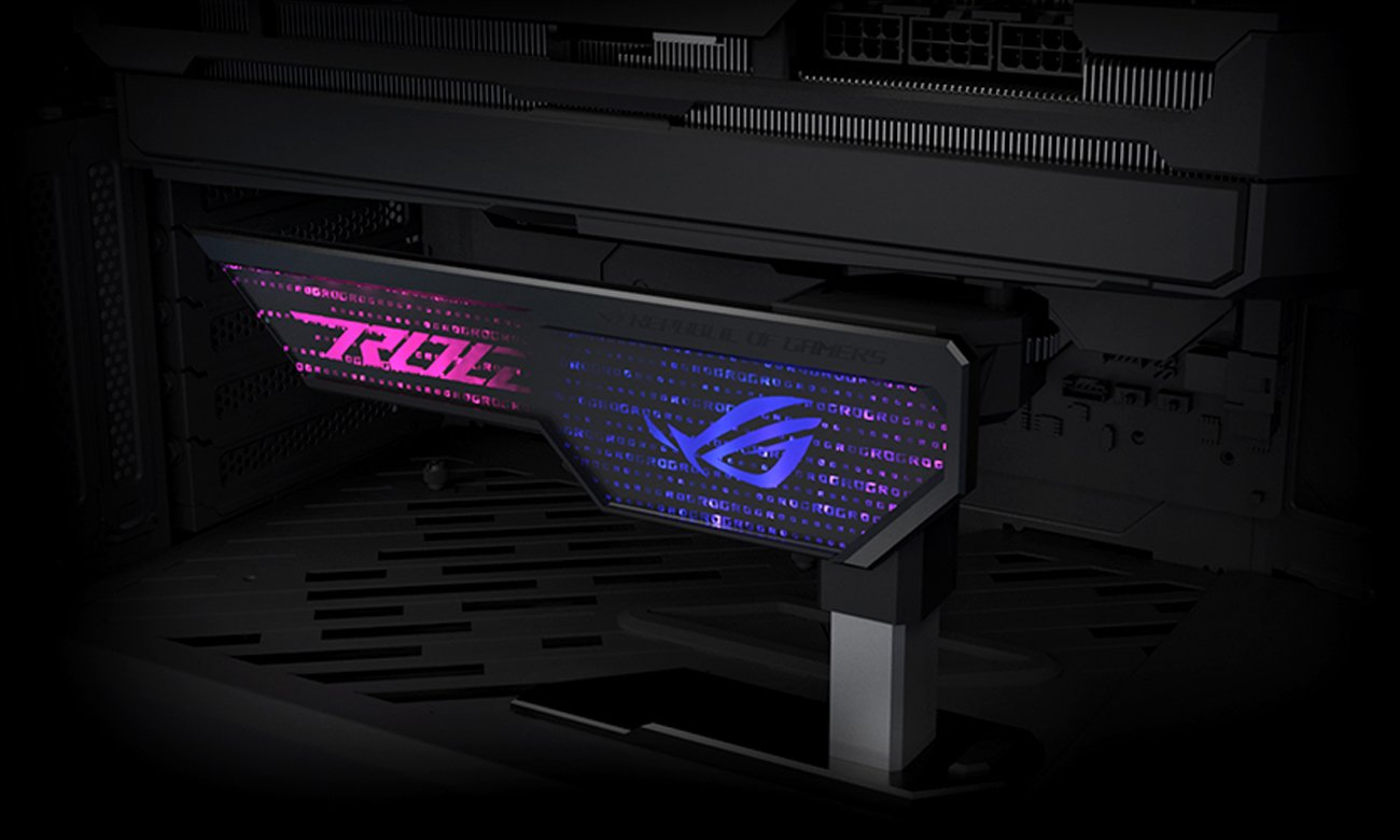 Asus Grafikkartenhalter ROG Herculx Aussehen