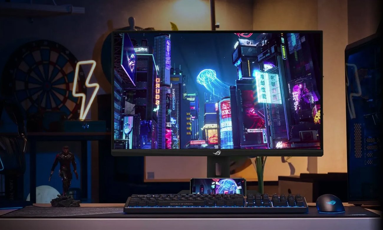 ASUS ROG Strix XG27ACS prezencja