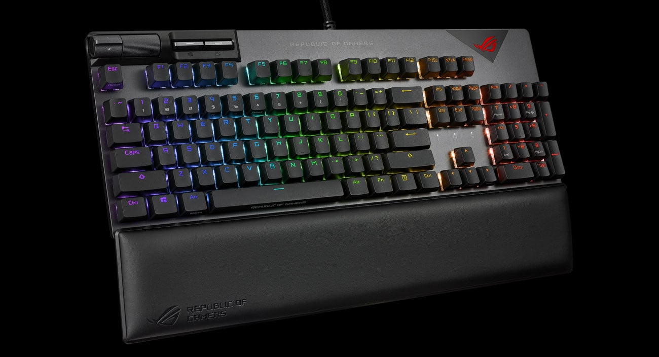 ASUS ROG STRIX FLARE II widok z góry pod kątem