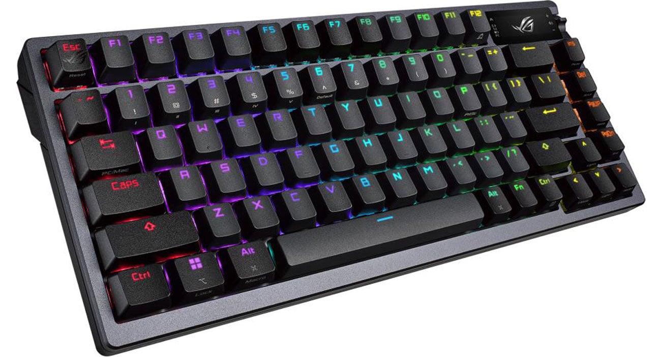 ASUS ROG AZOTH widok z góry pod kątem