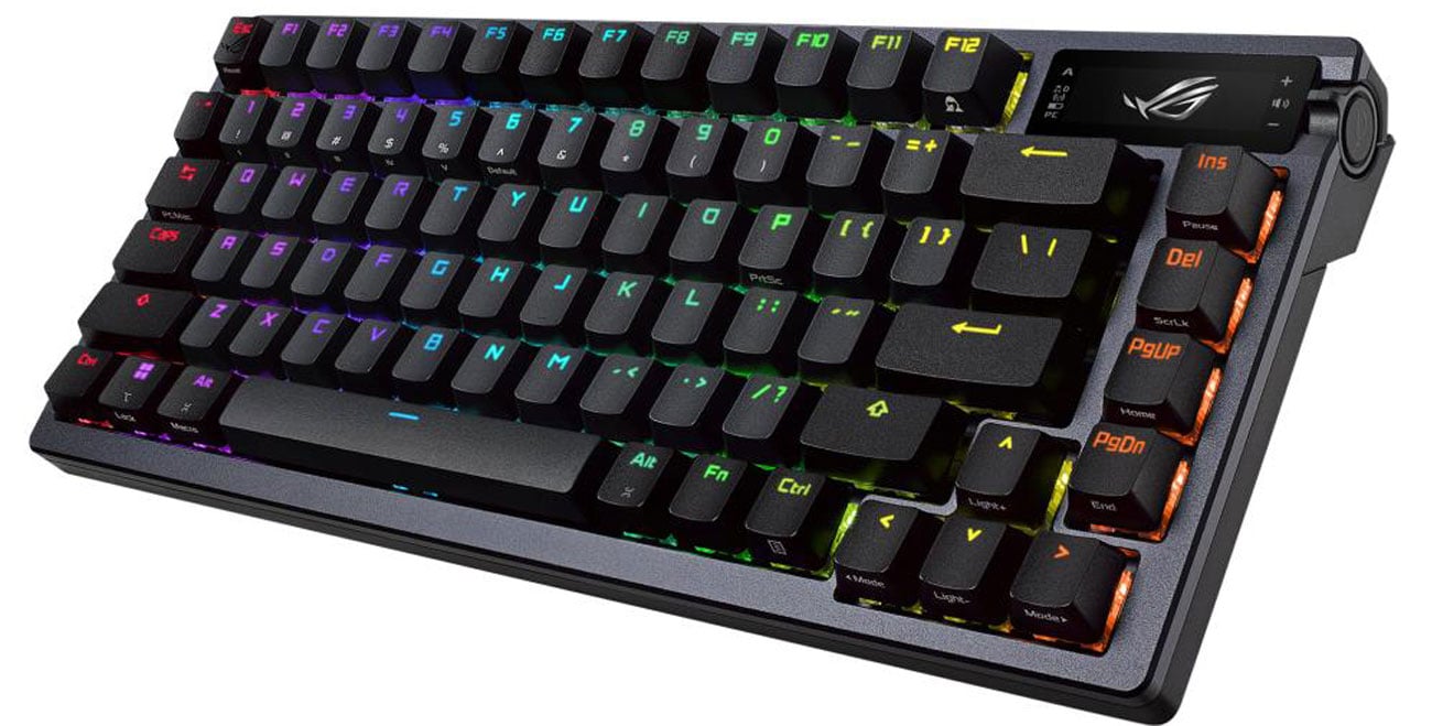 ASUS ROG AZOTH widok z góry pod kątem