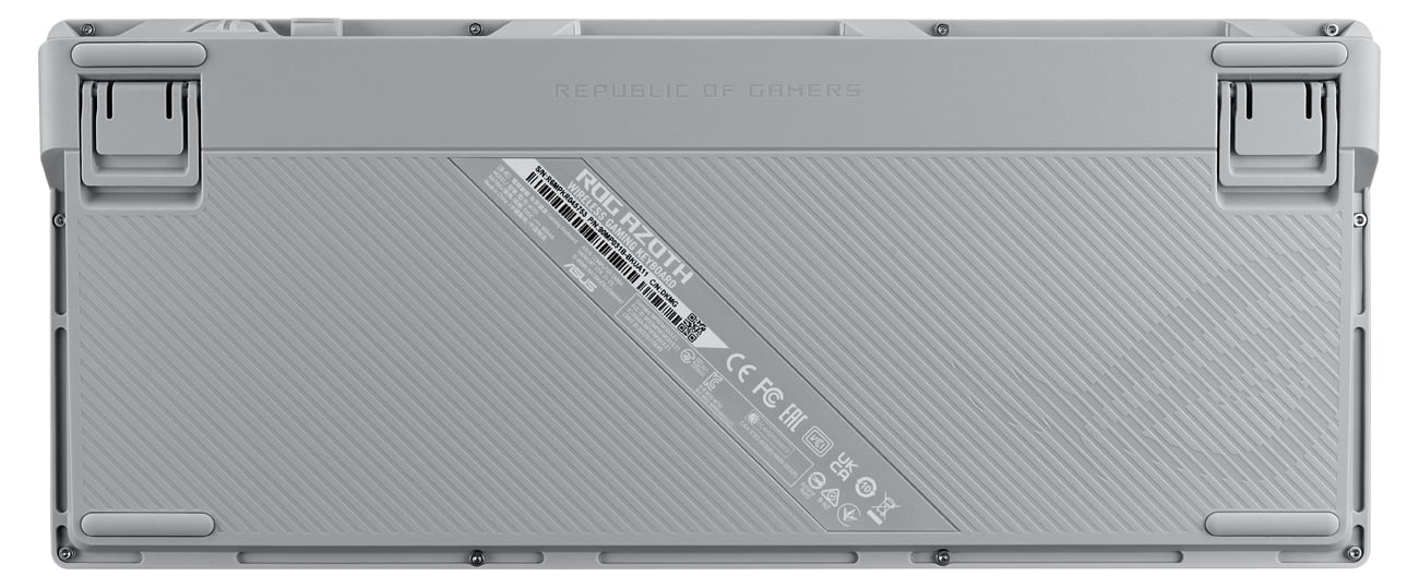 ASUS ROG AZOTH biała widok od spodu