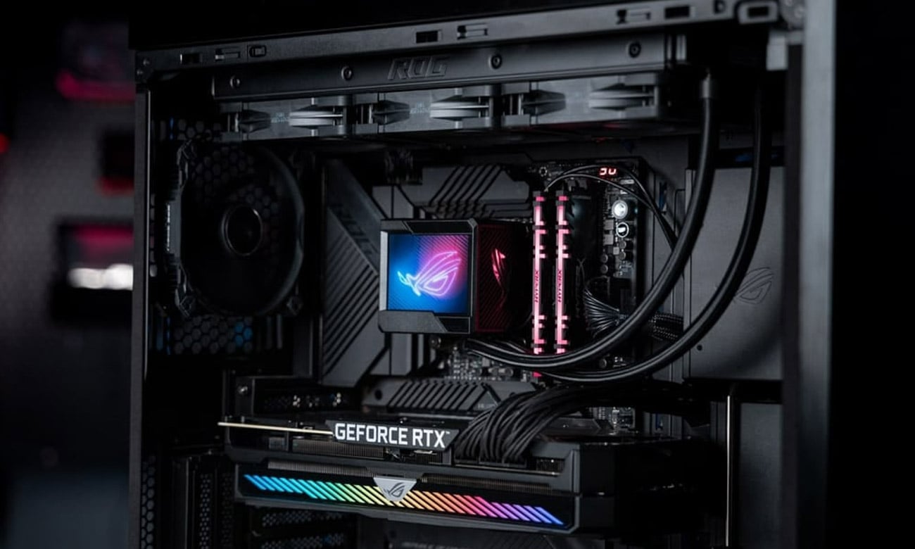 ASUS ROG RYUJIN II wygląd w obudowie