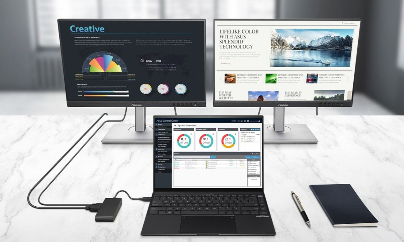 ASUS Dual 4K USB-C Dock wygląd