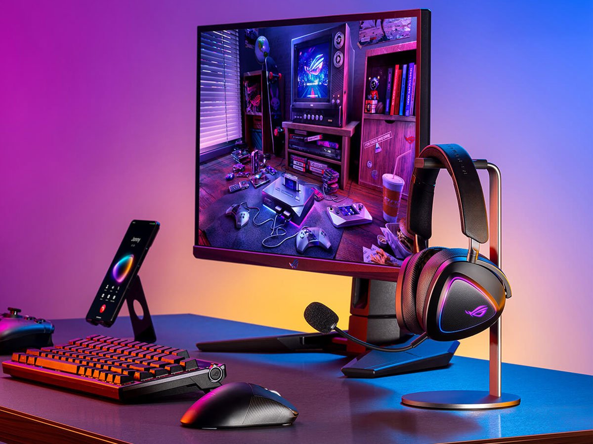 Zestaw słuchawkowy ASUS ROG DELTA II Czarny - Grafika lifestyle