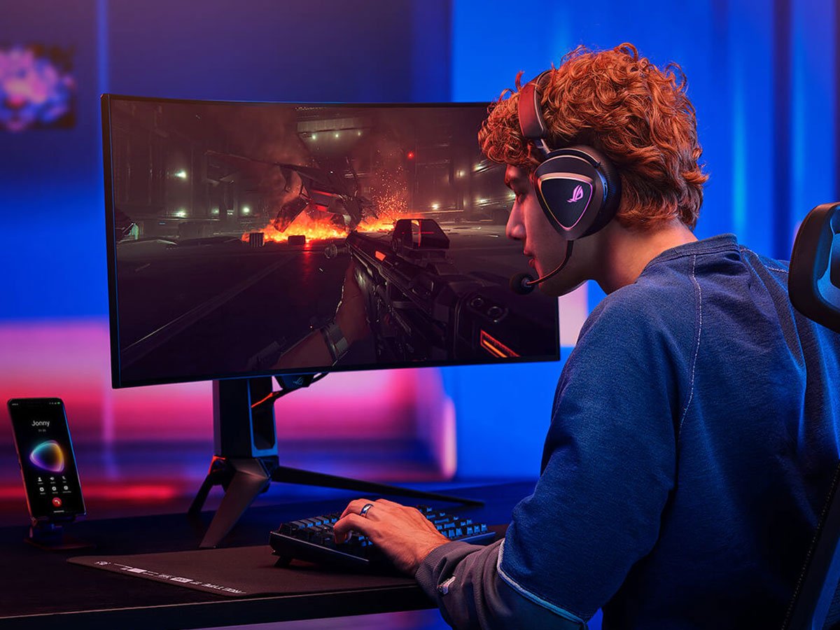 Zestaw słuchawkowy ASUS ROG DELTA II Czarny - Grafika lifestyle