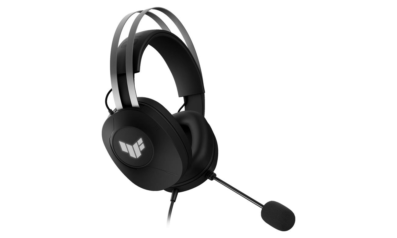 Zestaw słuchawkowy ASUS TUF Gaming H1 Gen II - Widok od przodu pod kątem