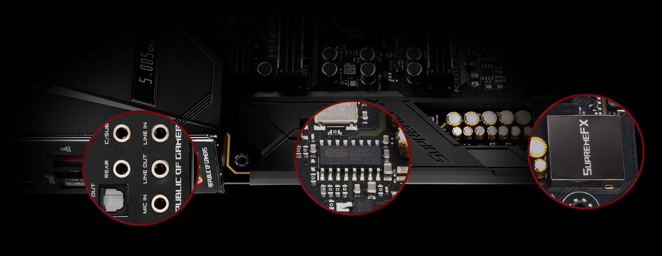 ASUS ROG MAXIMUS XI EXTREME Układ audio SupremeFX