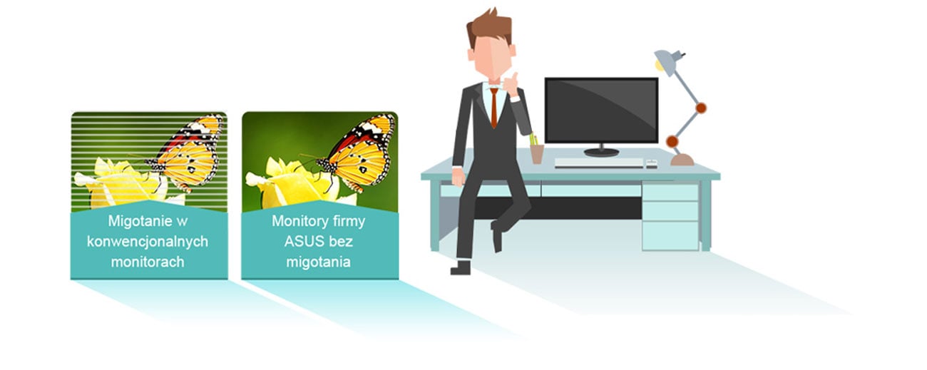 ASUS VX238H technologia asus flicker-free