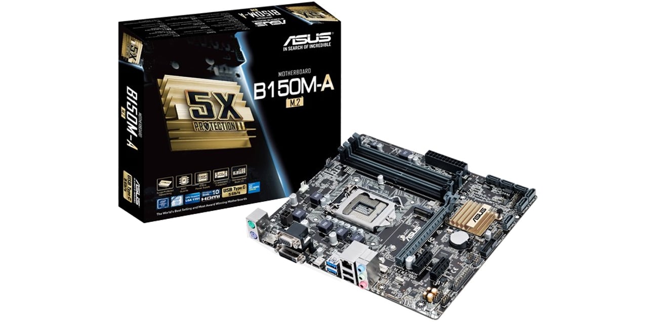 Płyta główna Socket 1151 ASUS B150M-A/M.2 (B150 PCI-E DDR4)
